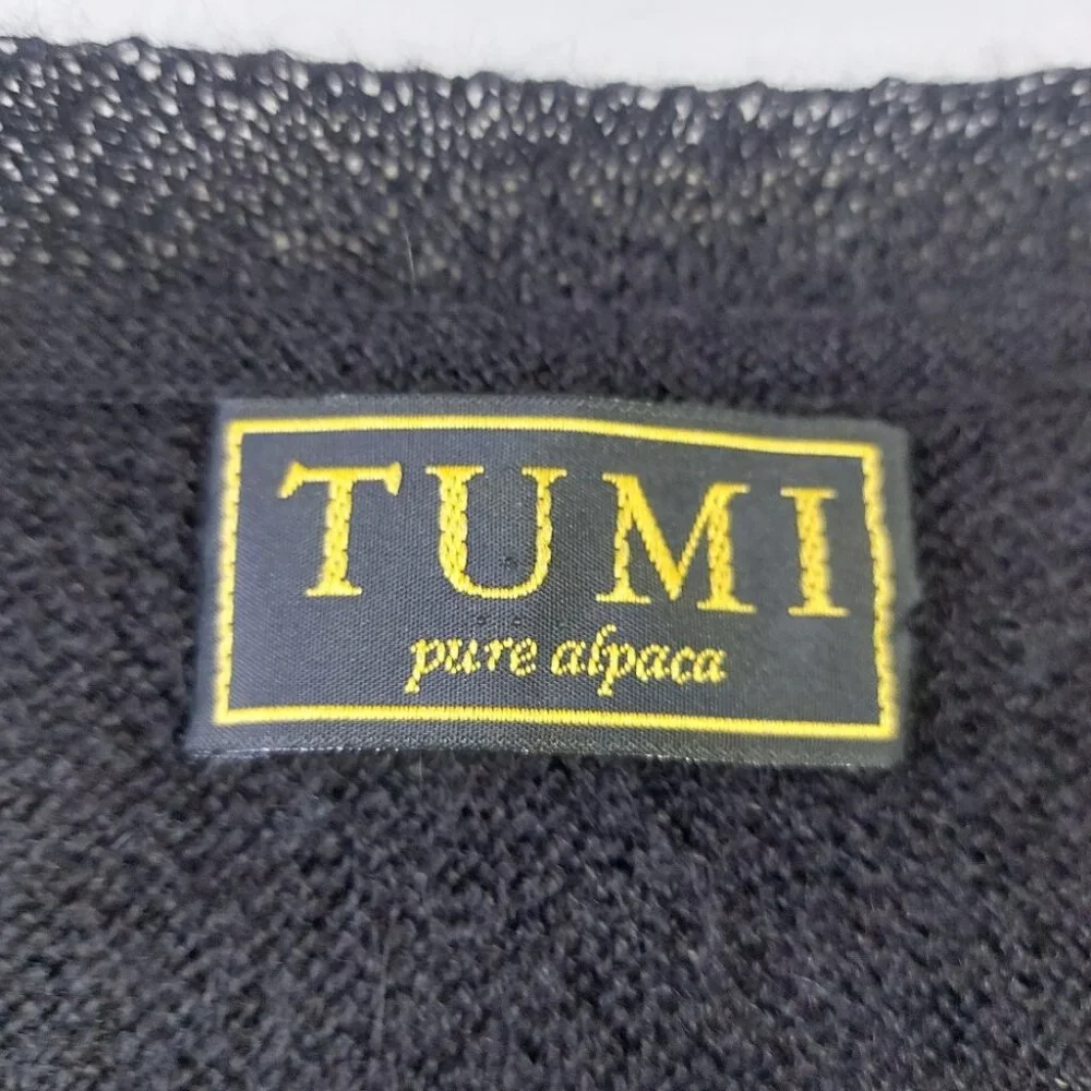 Tumi Men Argyle Alpaca Sweater Size XL Preppy Retro Campus  90s V-neck Pullover